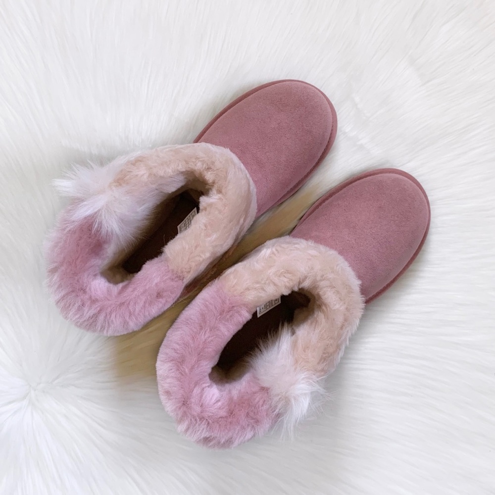 UGG Classic Mini Wisp Boots In Pink Dawn - Picture 3 of 8